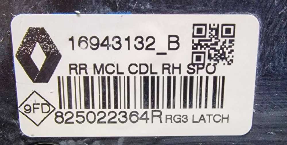Fechadura / Fecho Porta Trás Direito 825022364R - RENAULT MEGANE IV Hatchback