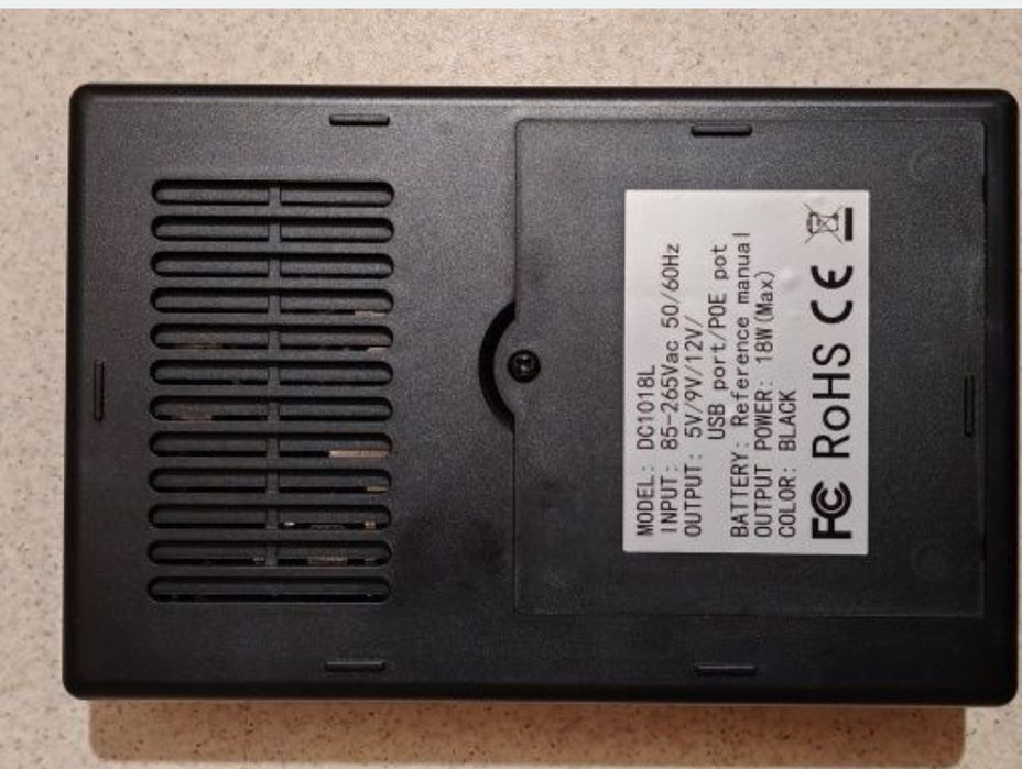 ДБЖ безперебійник аккумуляторами USB 2A 5В/9В/12В 18Вт для роутер