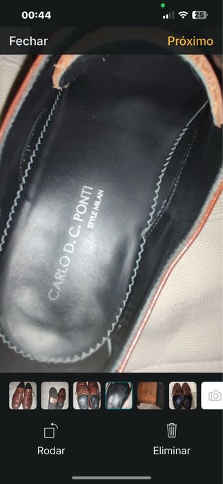 Sapatos formais Carlo D. C. Ponti tamanho 41 como novos