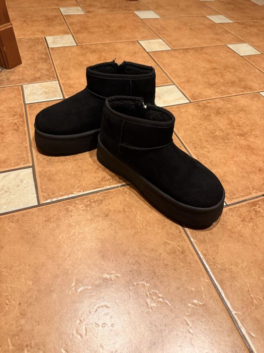 Buty śniegowce, czarne, rozmiar 40