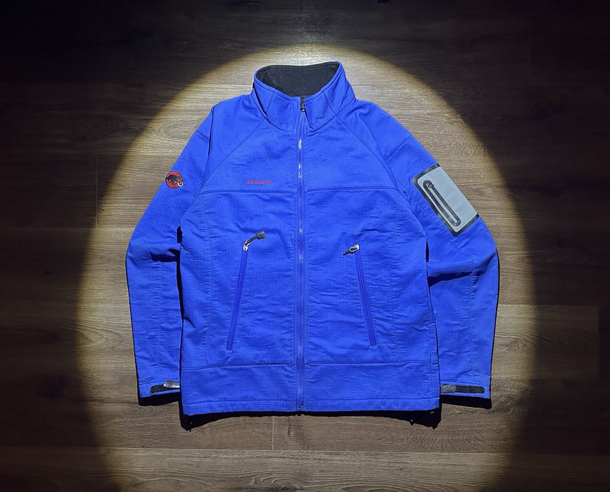 синя софтшел вітровка Mammut(sk8,vintage, gorpcore,y2k)