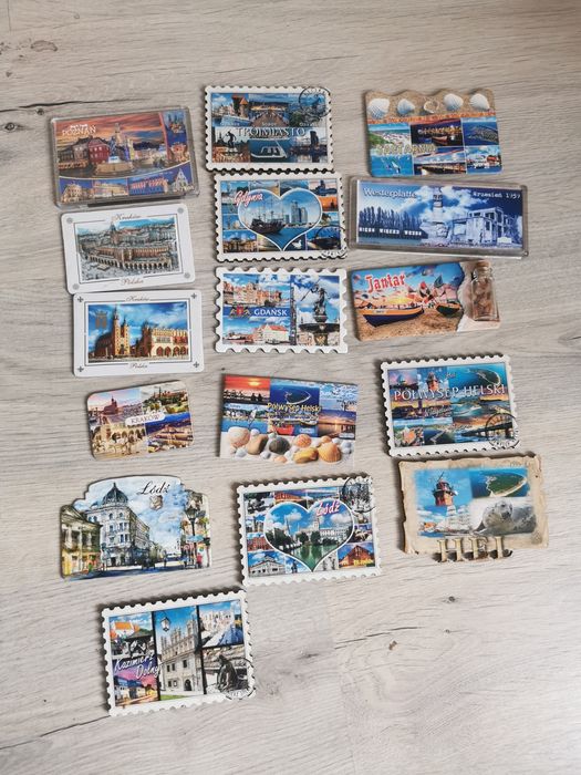 Magnesy na lodówkę Gdynia. HEL, Jastarnia, Kraków, Łódź. Poznań