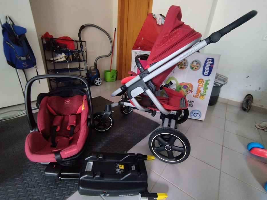 Conjunto carrinho e cadeirinha isofix