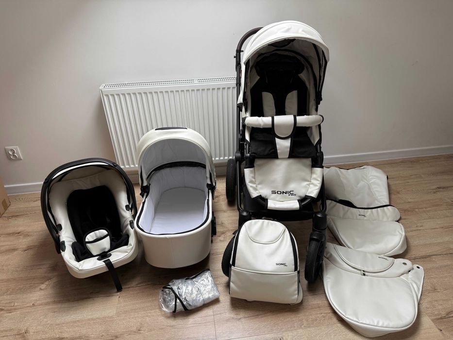 Wózek 3w1 Gondola, Spacerówka, Fotelik samochodwy Verdi Sonic