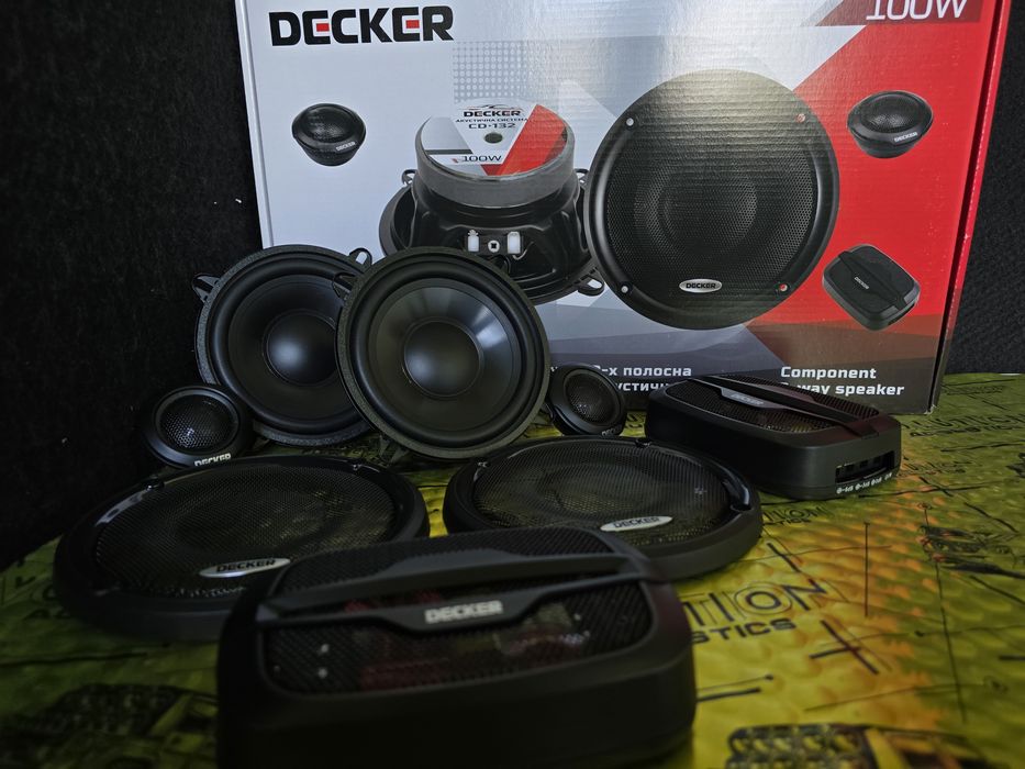 Компонентна акустика Decker CD-132 динаміки колонки 13см