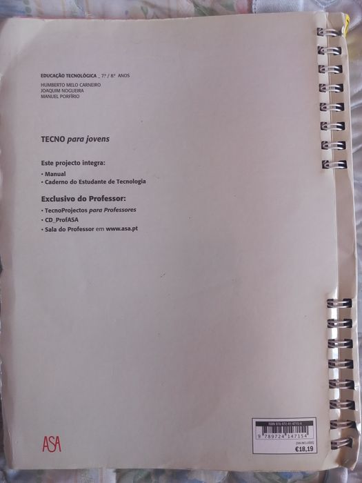 Manuais Tecno para Jovens 7°,8° Anos
