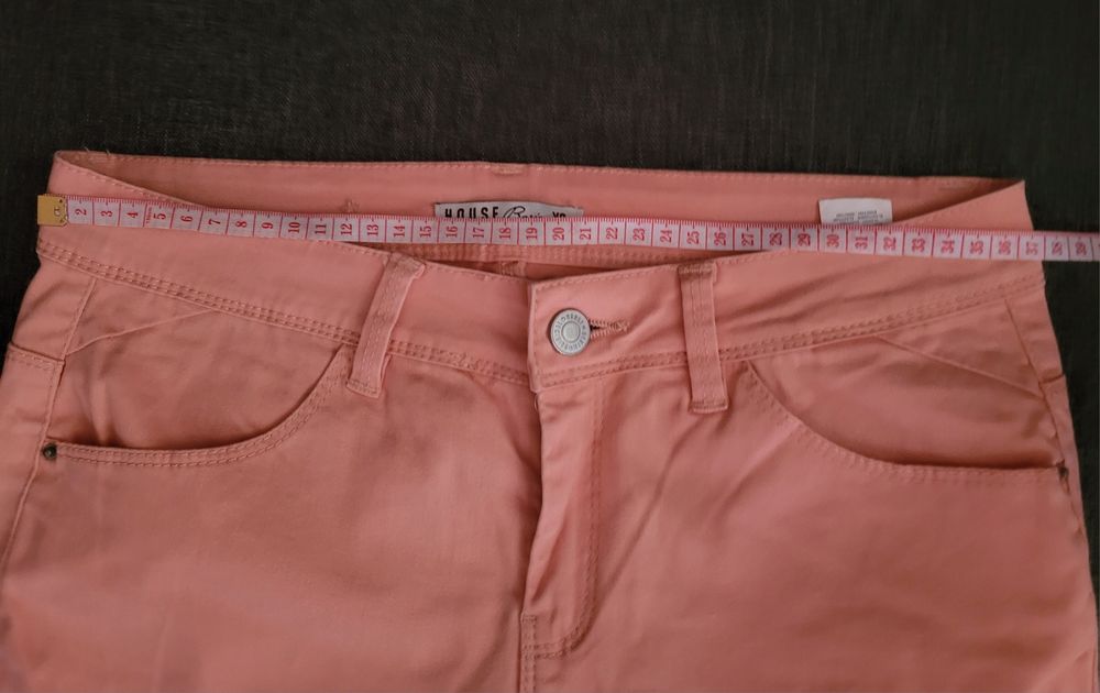 Spodnie 3/4 łososiowe