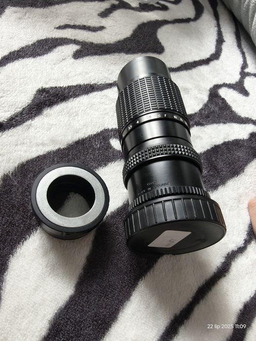 Obiektyw Arsat 80-200 mm z przejściówka M42-FX