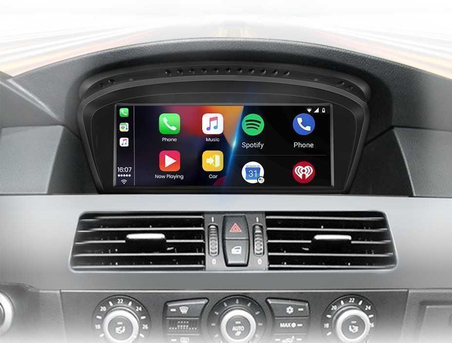 BMW E60 E61 E63 E90 E91 – Radio Android 15 8,8” CarPlay Android Auto 6GB/128GB GPS Nawigacja Stacja Multimedialna WiFi Bluetooth DSP 4G LTE PL