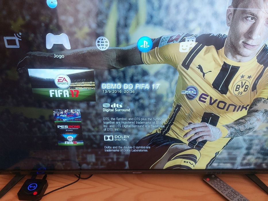Ps3 Slim 6 jogos e 1 comando