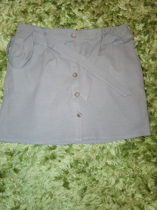 Lniana mini spódniczka rozmiar 44/46