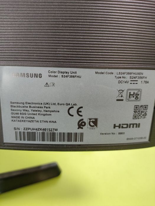 монітор Samsung S24F356FHU, S24F350FHU