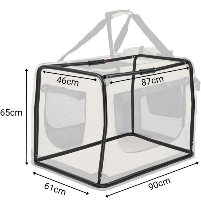 Transportadora portátil dobrável para cão grande