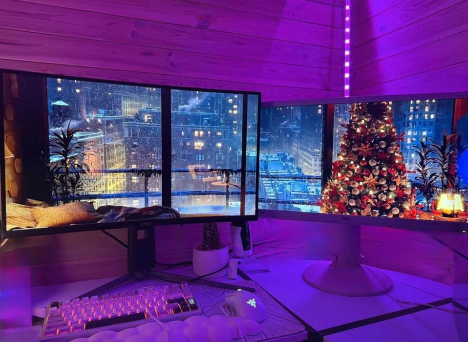 Kompter gamingowy + 2 monitoty [opis]