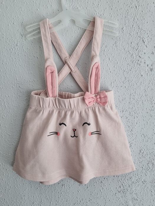 Spódniczka na szelkach z królikiem H&M 68