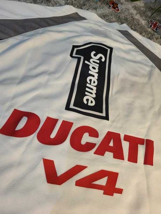Supreme x Ducati Soccer Jersey White