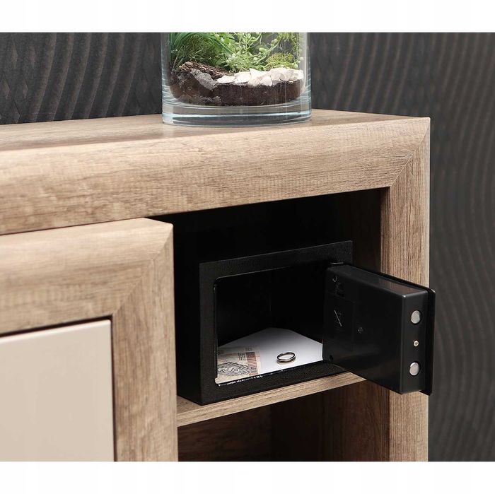 Sejf na Szyfr Zamek Elektroniczny Klucz Kasetka pieniądze biżuteria