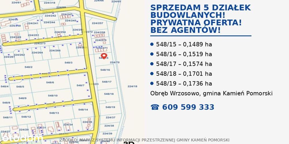 Działka Budowlana 1489 M² | Mpzp | 1,5 Km Od Plaży Dziwnówek | Morze ! - Widok 3