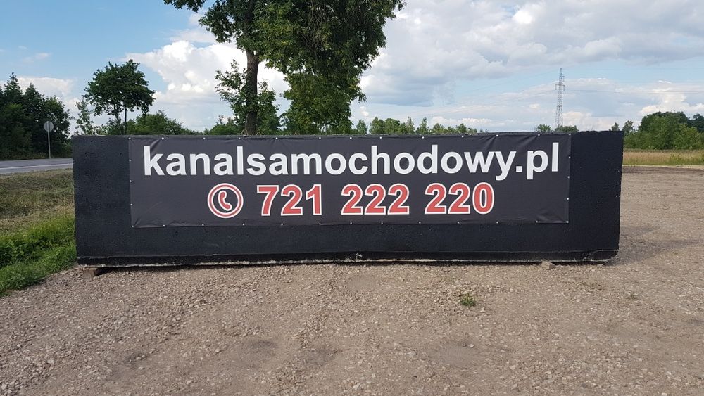 Kanał samochodowy betonowy dł 10m ze schodami, na ciężarówki!