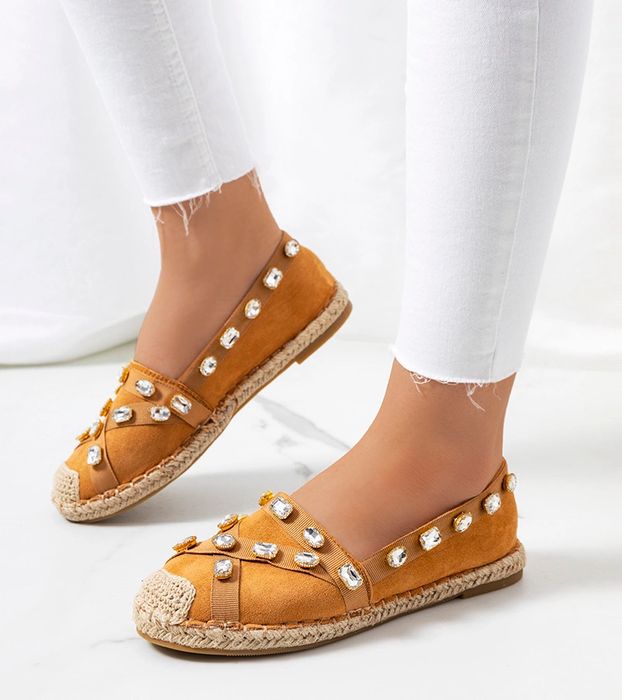 Brązowe espadryle Chanou