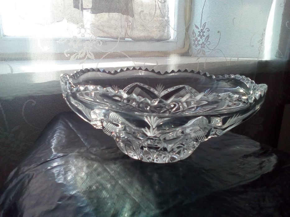 Хрусталь СССР ваза конфетница фруктовница
