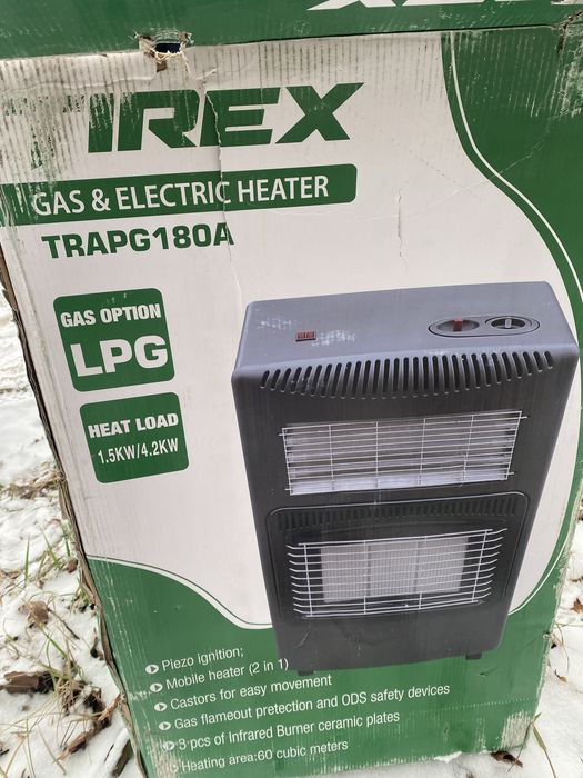 газово-електричний обігрівач T-Rex TRAPG180A