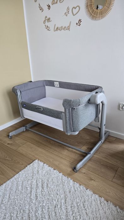 Łóżeczko dostawne dostawka Chicco Next2Me Magic Evo Dark Grey