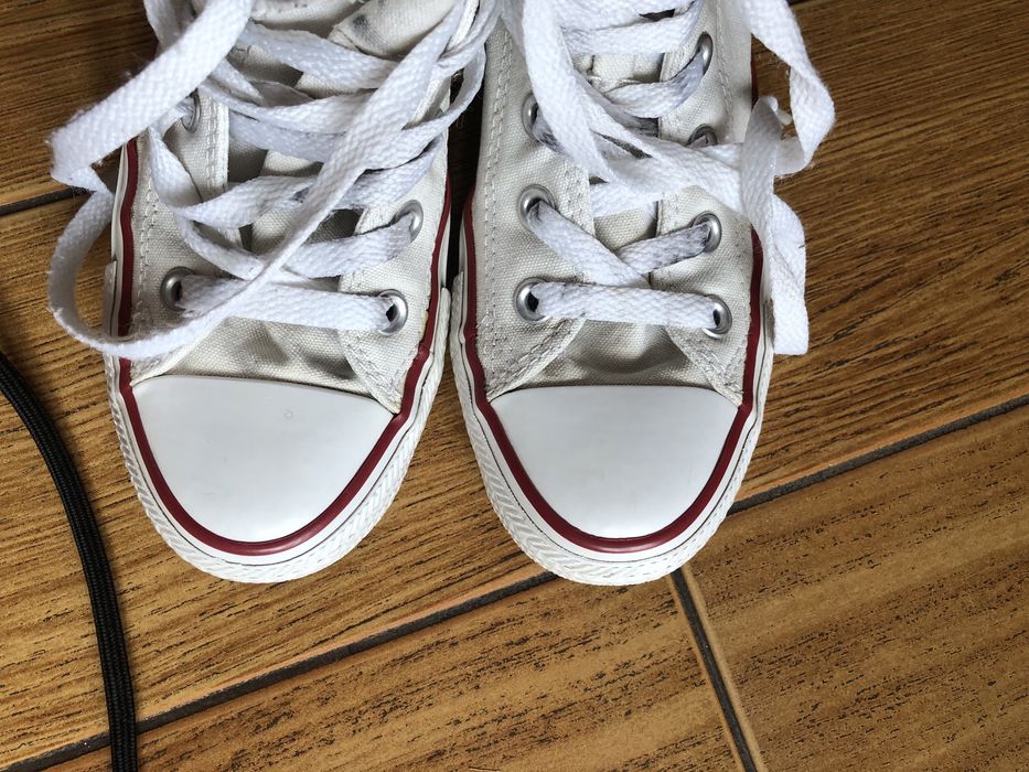 Białe wysokie converse all star 37 23.5 trampki klasyczne