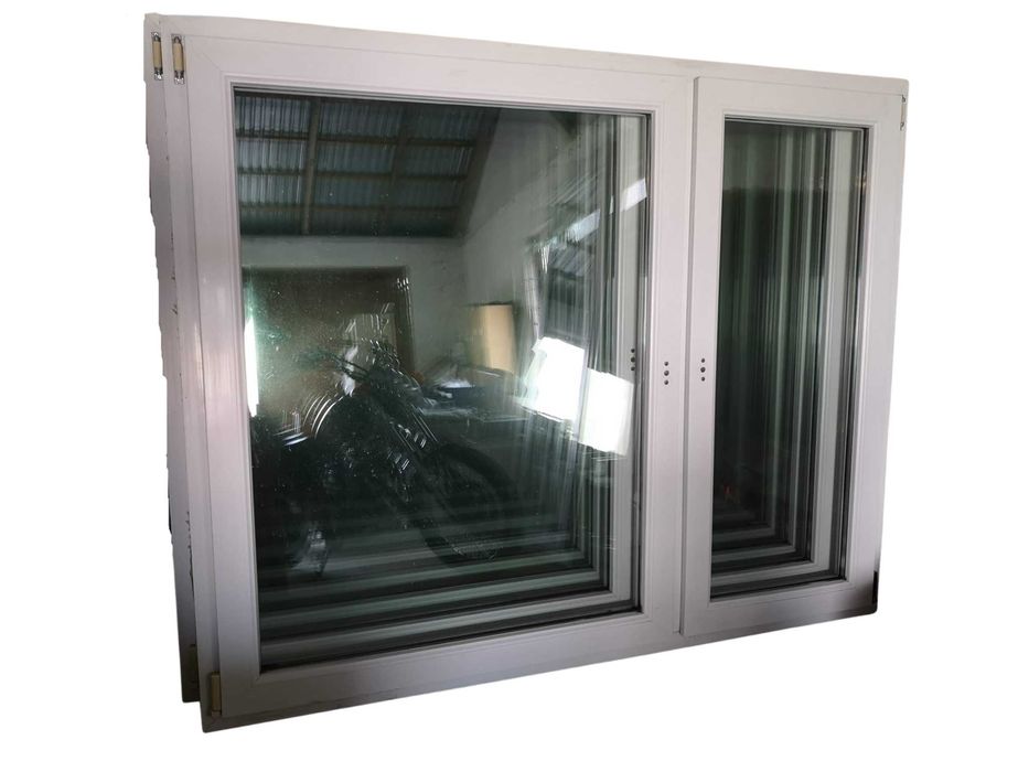 Niemieckie, używane okno PCV 170 x 140 cm Skład Okien Nowych/Używanych