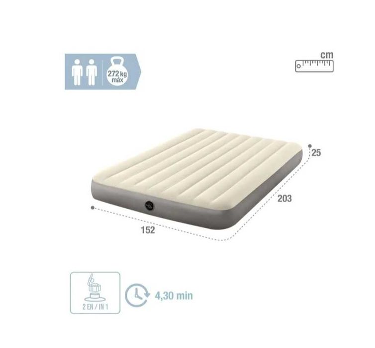 Tenda campismo + colchões e bomba