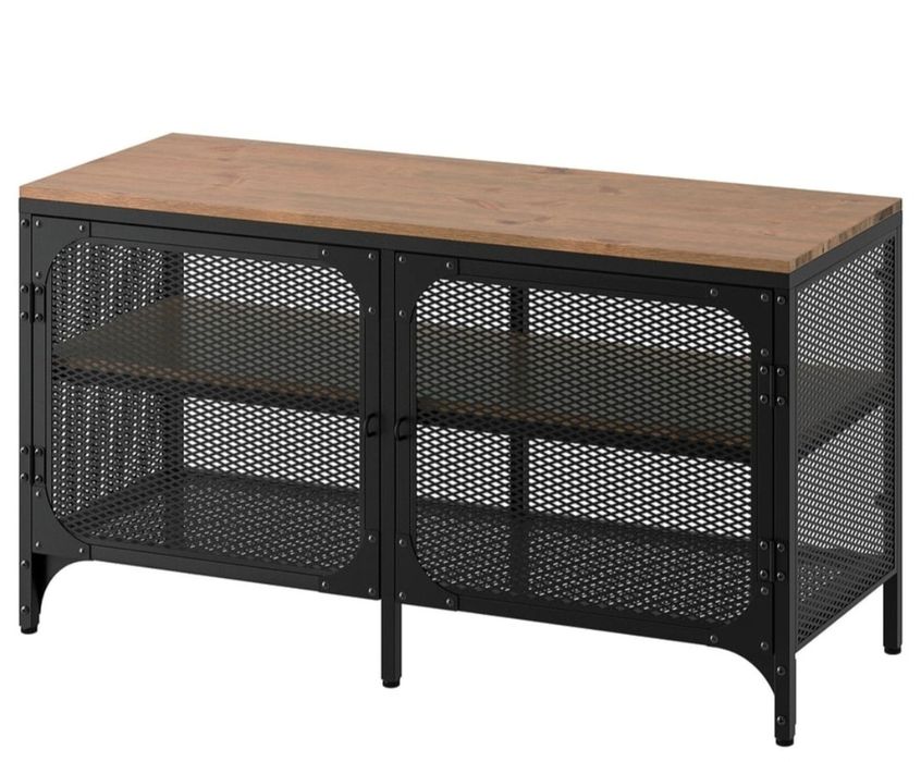 Móvel Tv preto - FJÄLLBO - 100×36×54