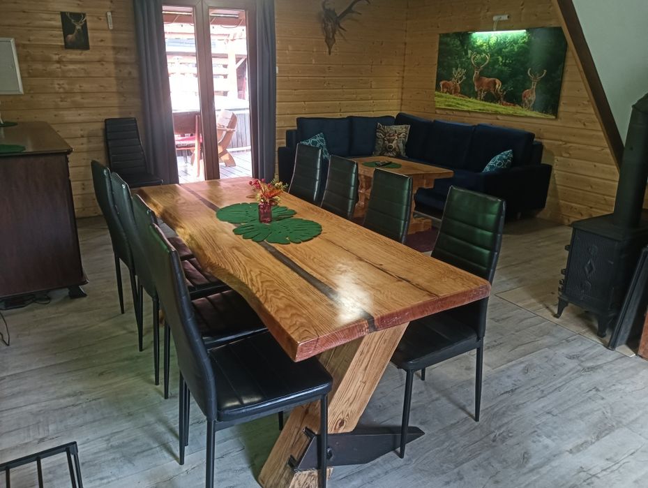 Domek JELENIÓWKA w LESIE - BASEN Bania Bilard KASZUBY jeziora Za