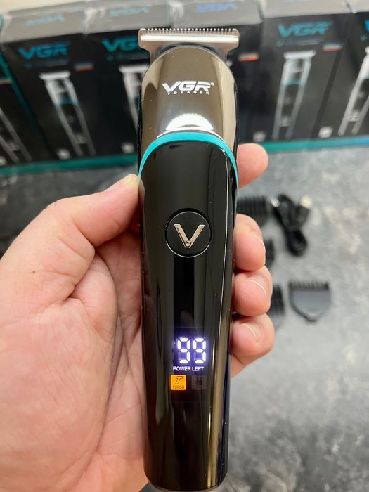 Машинка для стрижки. Тример. Триммер. Vgr Акб. З дисплеєм