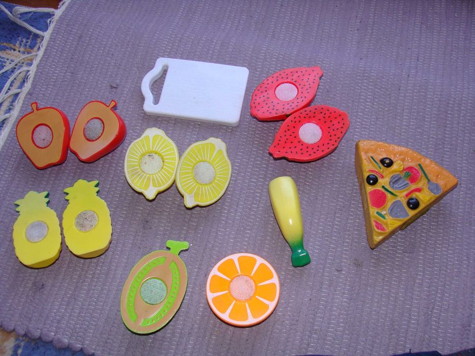 Alimentos para cozinha de brincar