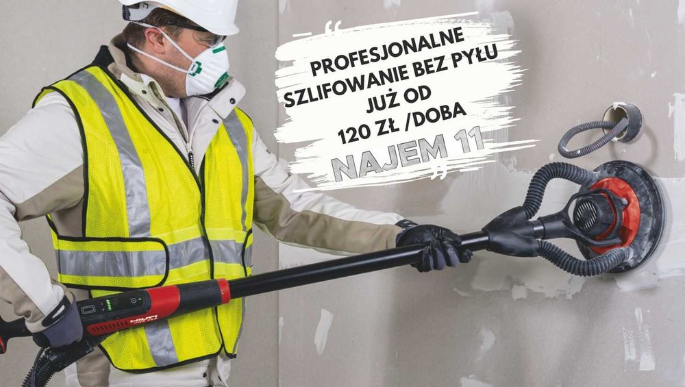 ***WYNAJEM - Szlifierka/ Żyrafa Do Gładzi/Gipsu z Odkurzaczem HILTI***