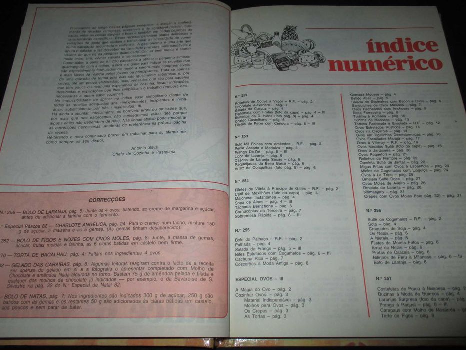 Livro Tele culinária volume 6 Chefe Silva 1982