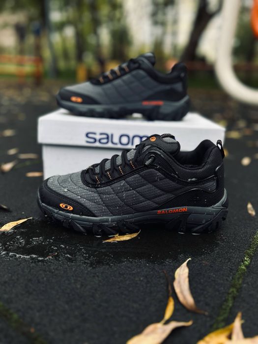 Серые кроссовки +10 -25 термо кросовки Саломон / Salomon