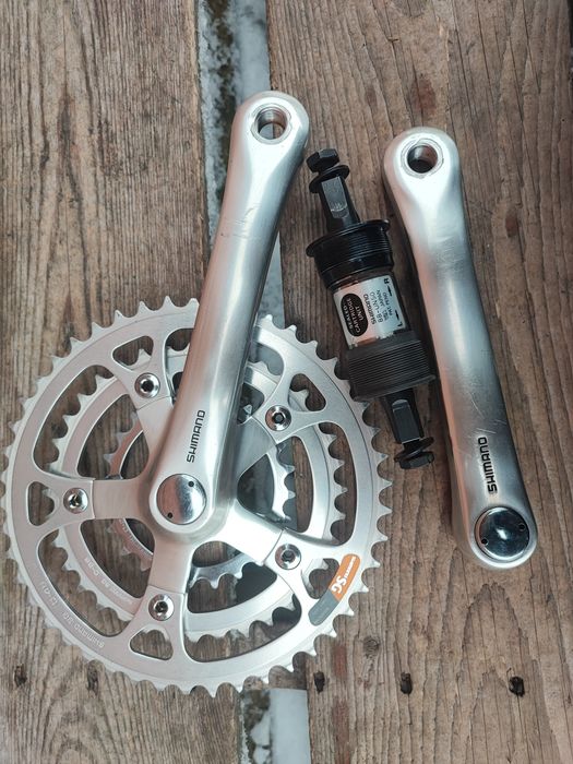 Korba rowerowa Shimano Deore XT M730 170mm + un50 Retro MTB super stan