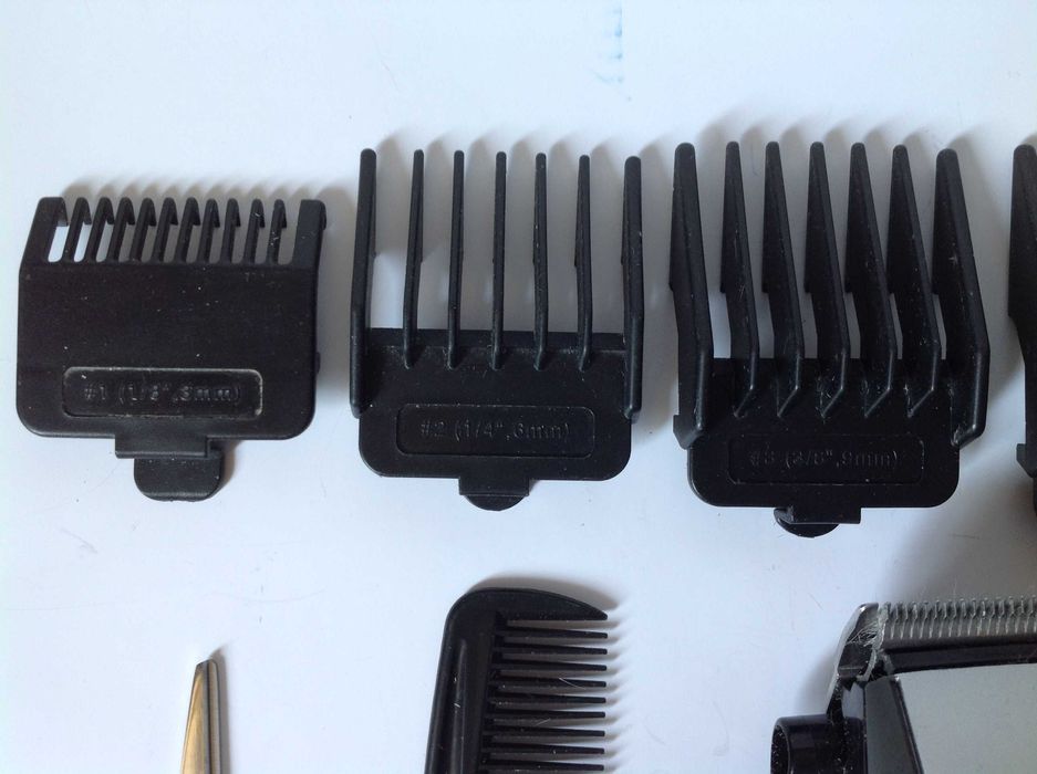 Машинка для стрижки (полурабочая) Domotec MS-4610 насадки ножницы