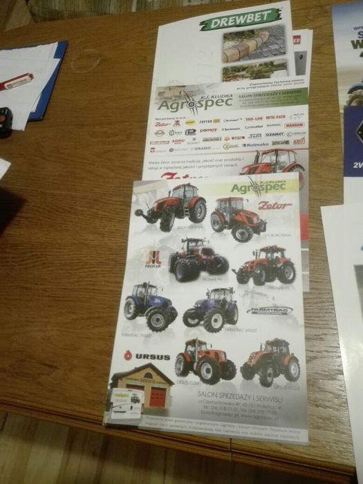 Prospekty; Zetor, Farmtrac, Solis, Laborghini, Drewbet