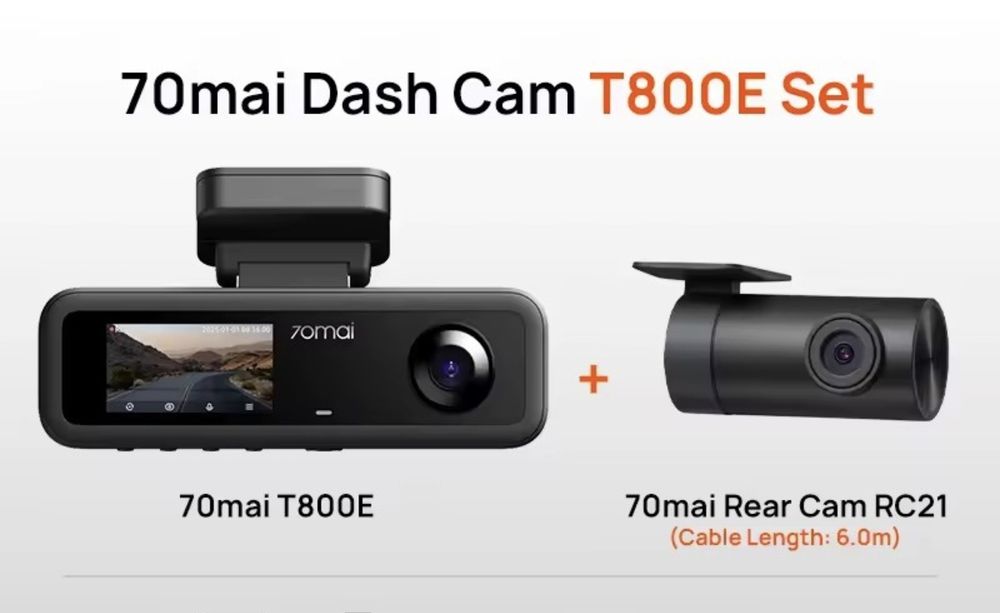 Автомобільний відеореєстратор Xiaomi 70mai Dash Cam 4K T800E