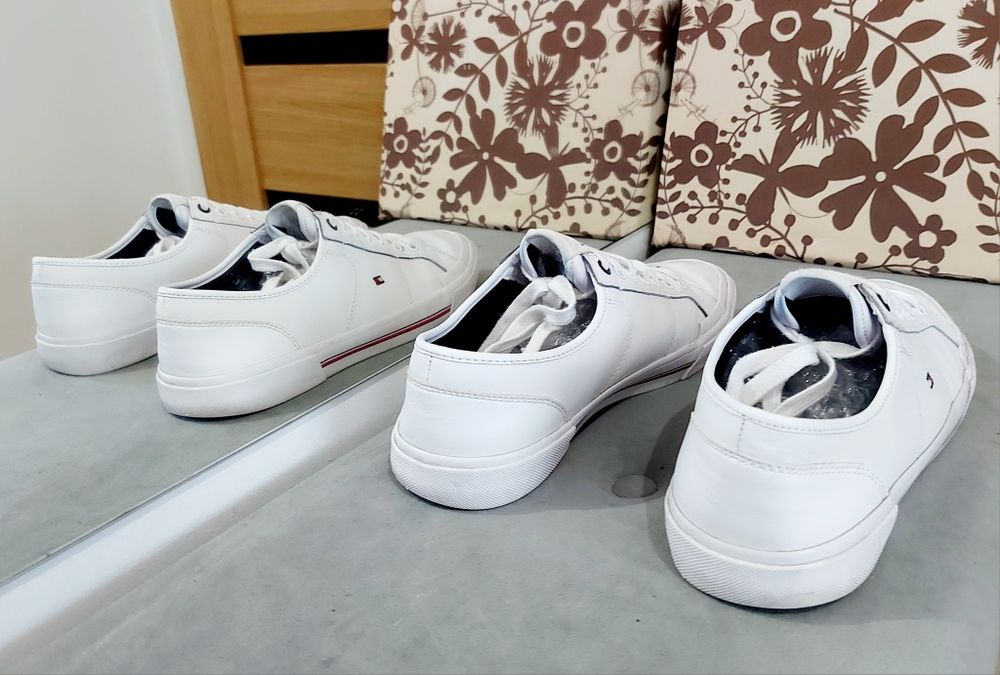 Oryginalne buty sneakersy tenisówki męskie skórzane Tommy Hilfiger 43