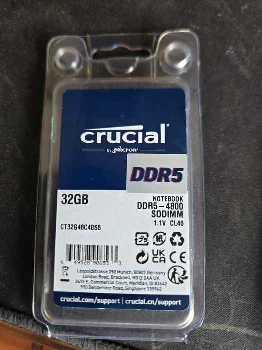 Memória Notebook DDR5 32GB