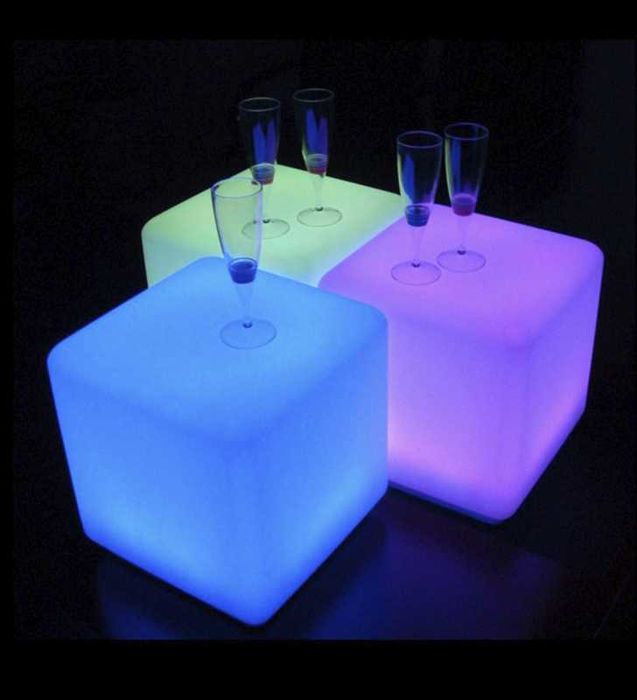 Cubo 40cm Led com controle