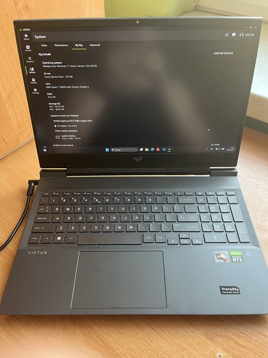 Laptop Gamingowy HP Victus 16 | R7 5800H | RTX 3060 | 16GB | 1.5TB
