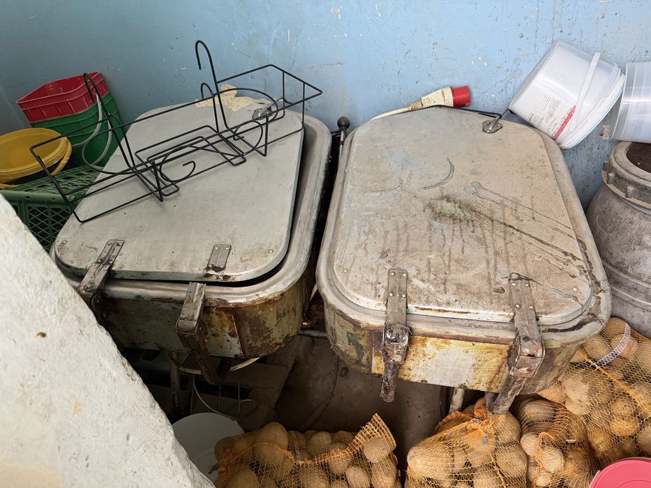 Patelnia uchylna dwukomorowa duża do gastronomii/elektryczna