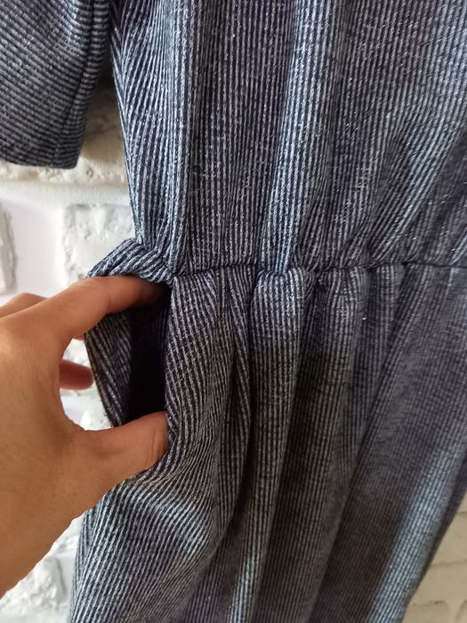 Sukienka srebno szara A&J Moda rozmiar 40/L