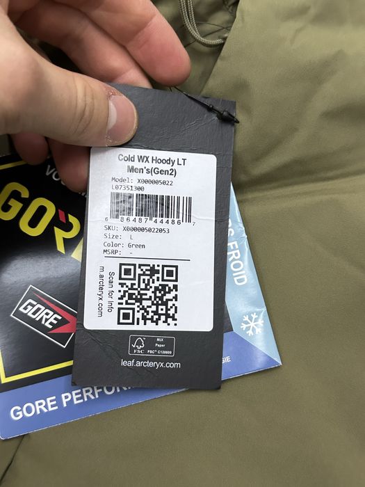 Чоловіча тактична куртка Arc'teryx Leaf Cold WX Hoody