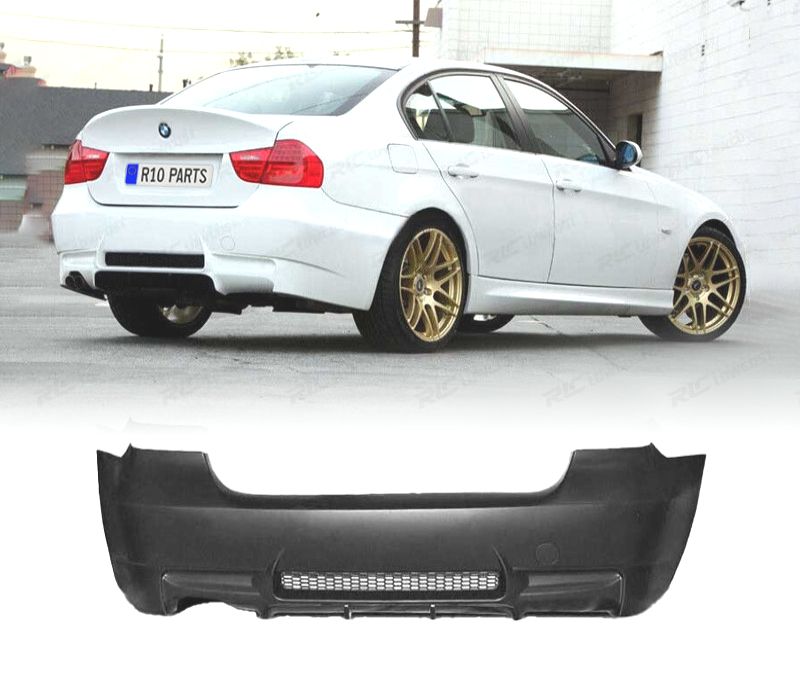 PARA-CHOQUES TRASEIRO BMW E90 LOOK M3 SAÍDA ESQUERDA
