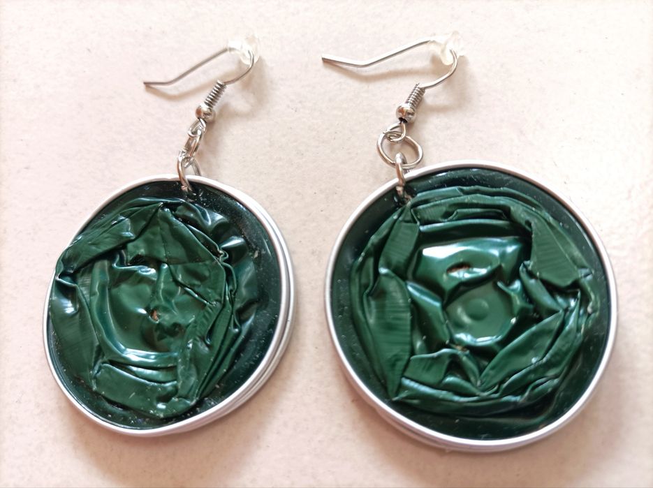 Brincos de Cápsulas Nespresso Recicladas